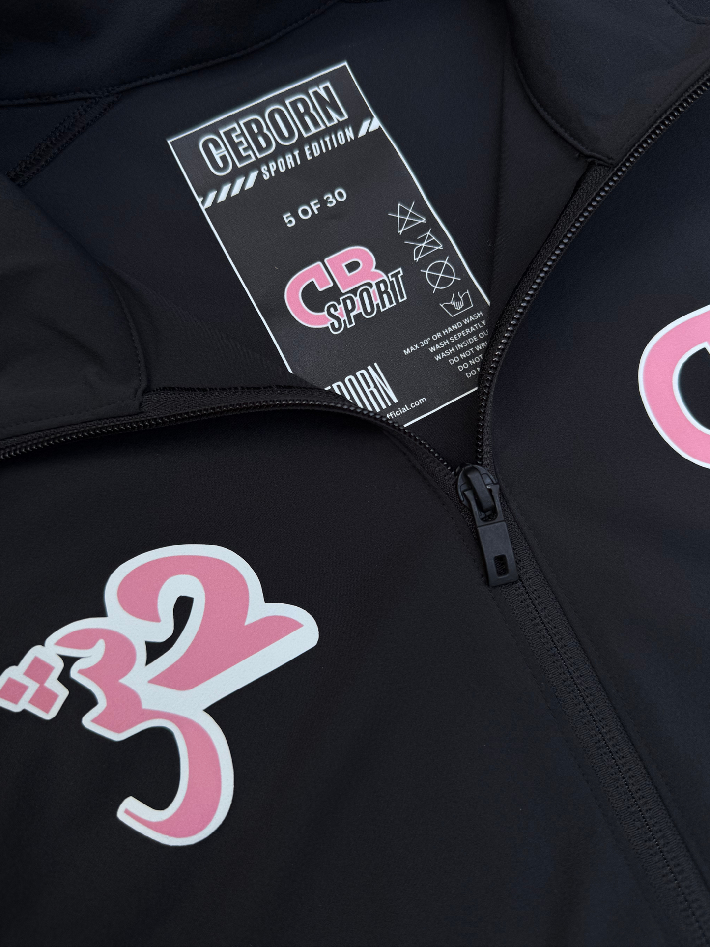 NYLON TRACK JACKET ROSE