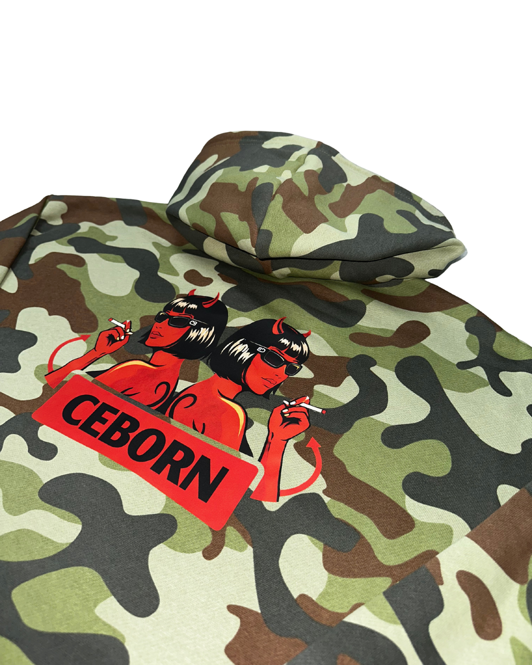 CAMOUFLAGE ZIP HOODIE