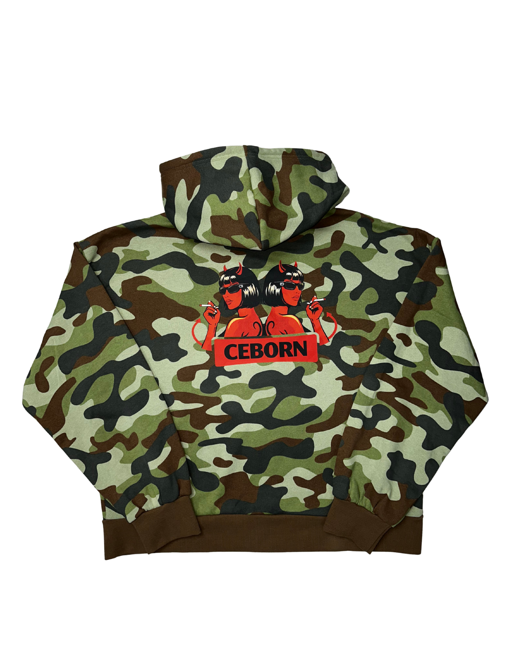 CAMOUFLAGE ZIP HOODIE