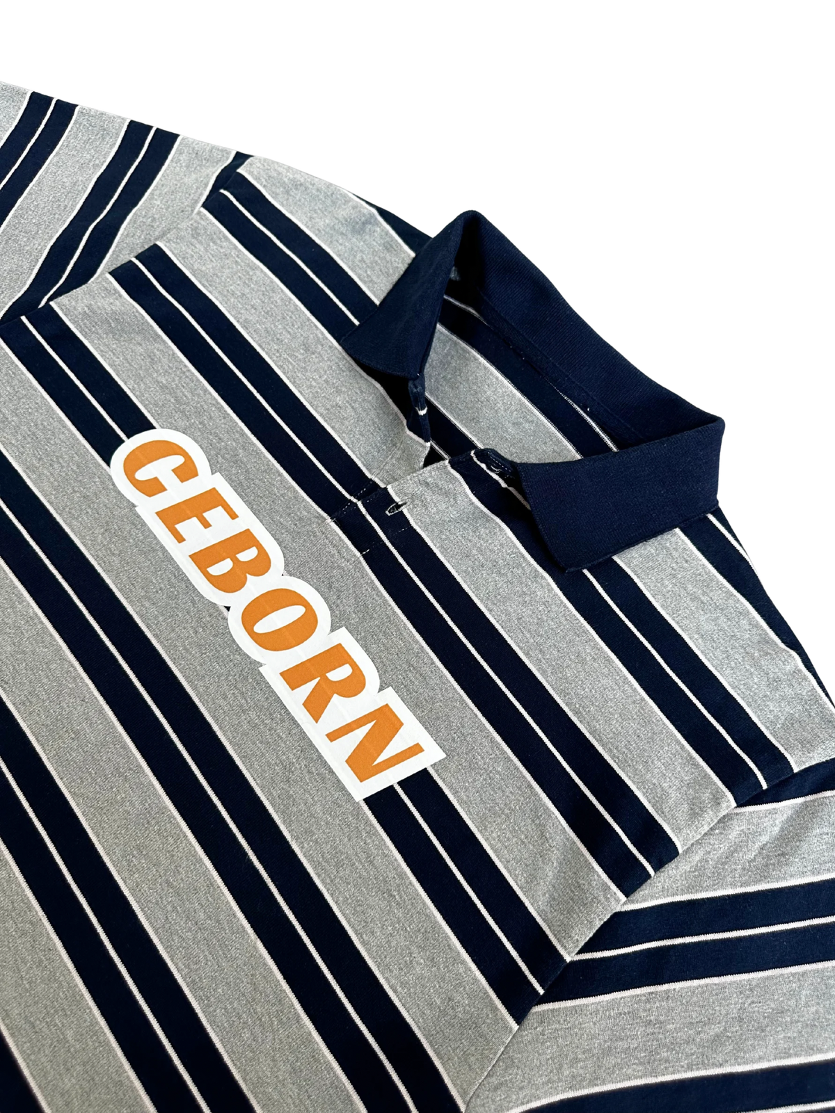 STRIPE POLO ORANGE