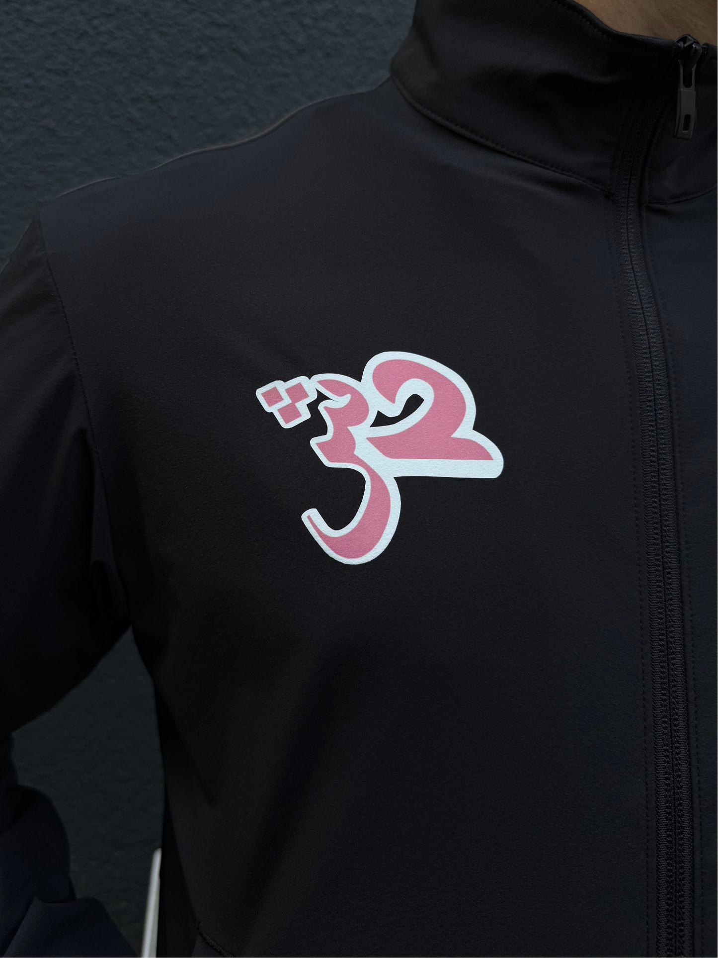 NYLON TRACK JACKET ROSE