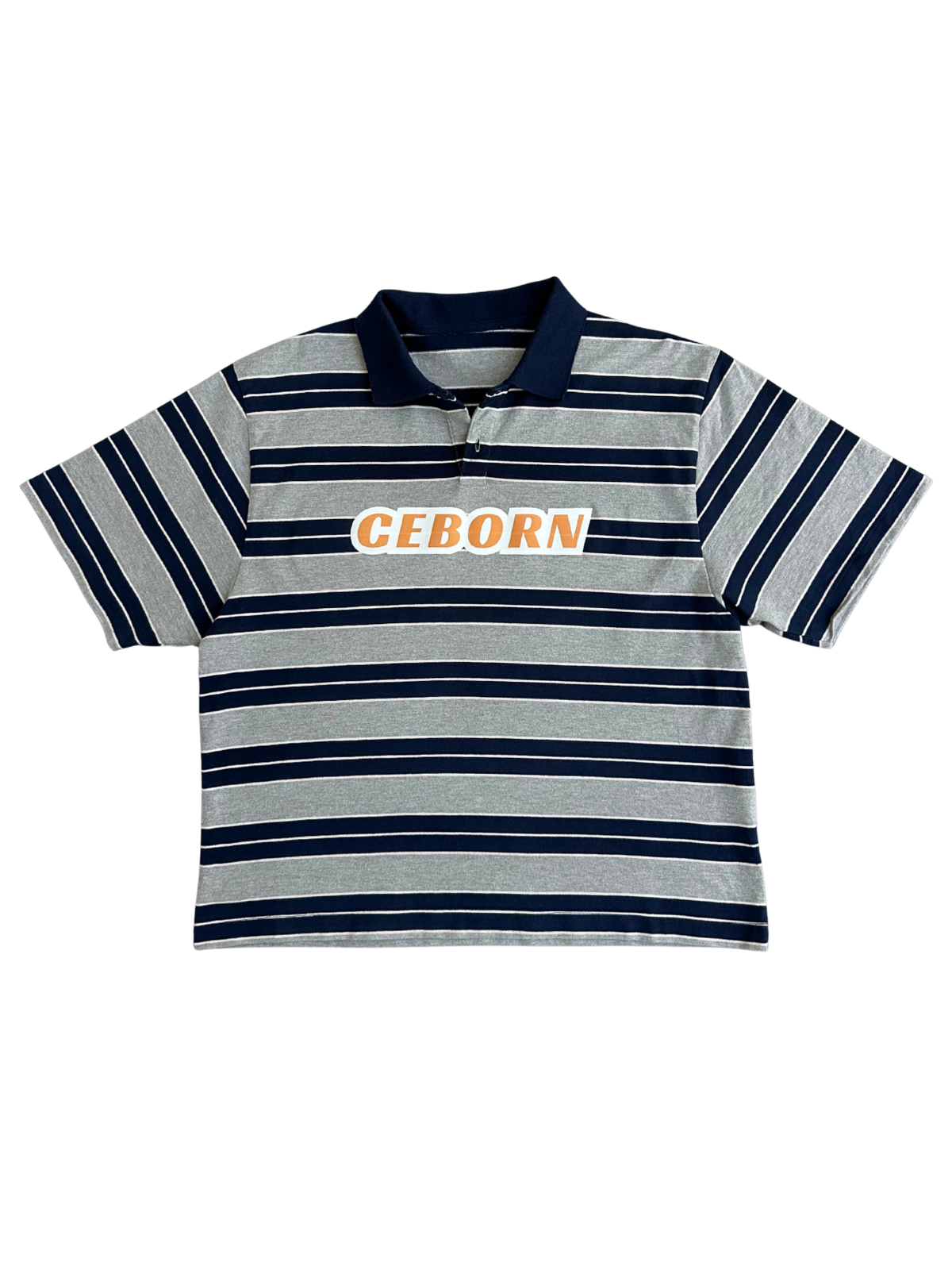 STRIPE POLO ORANGE