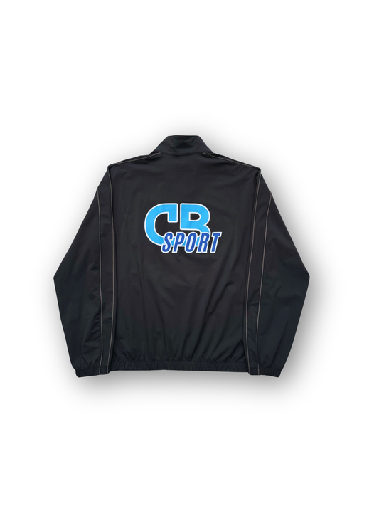 NYLON TRACK JACKET BLUE STATIC